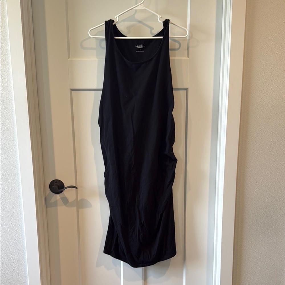 Black Sleeveless Maternity Dress